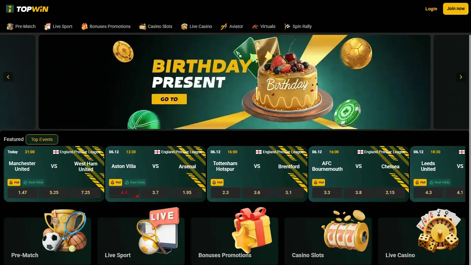 TopWin Casino screenshot 1
