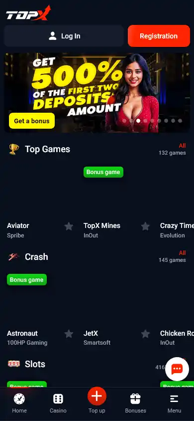 TopX Casino screenshot 3