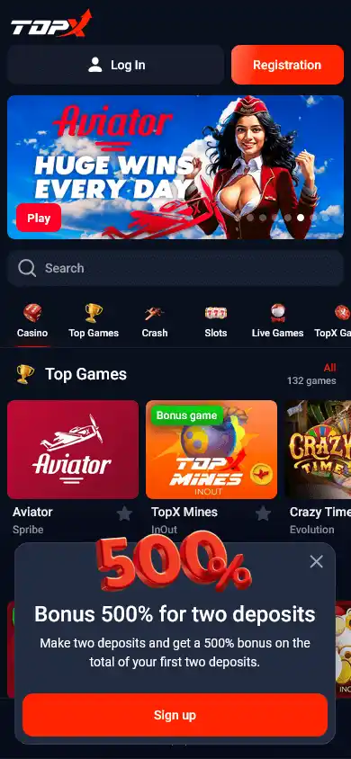 TopX Casino screenshot 4