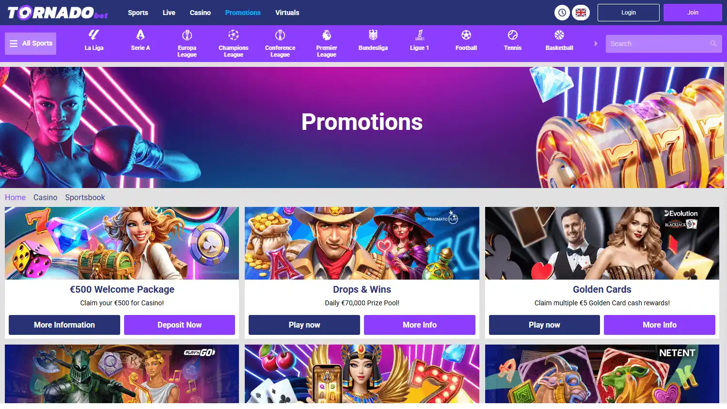 Tornadobet Casino screenshot 3