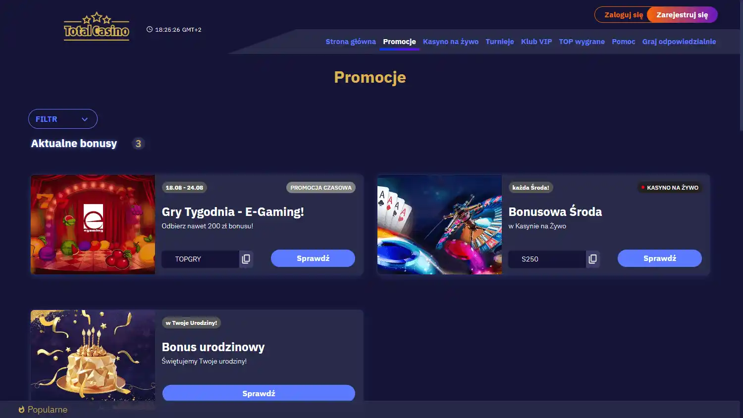 Total Casino screenshot 3