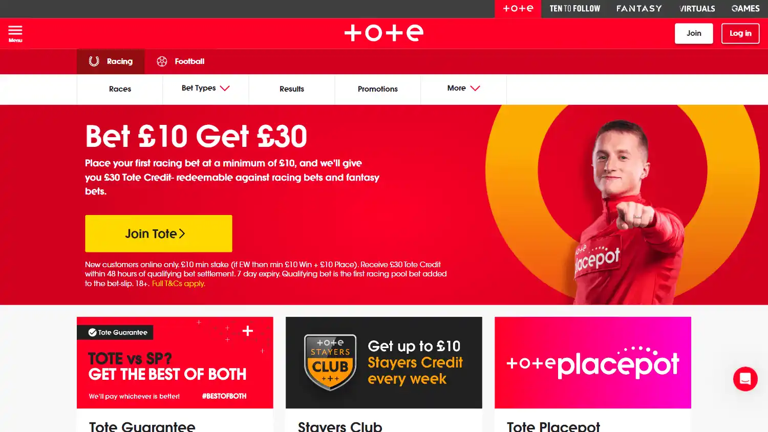 Tote Casino screenshot 1