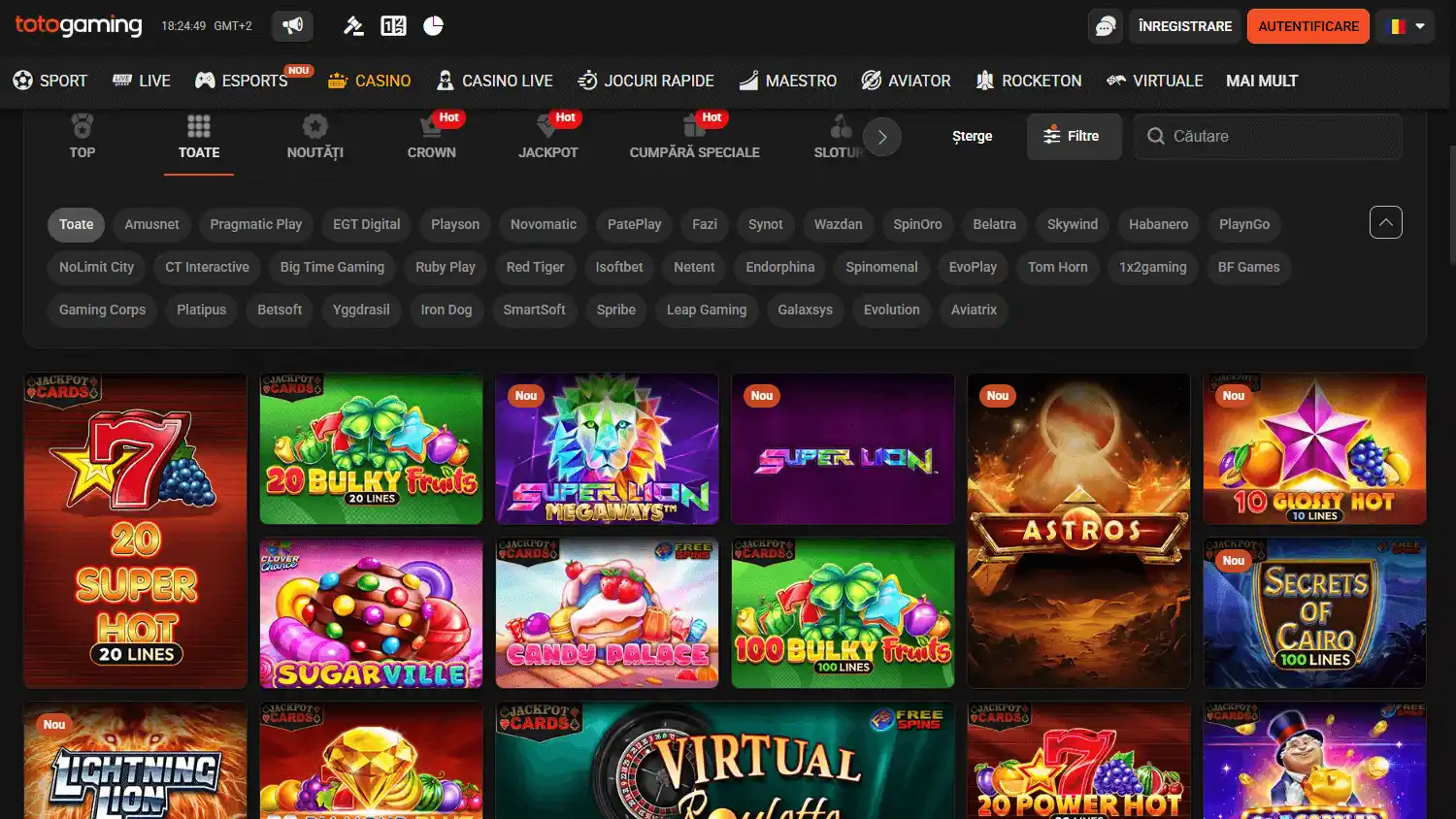 TotoGaming Casino screenshot 2