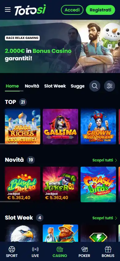Totosi Casino screenshot 5