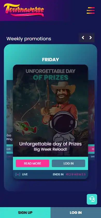 Tournaverse Casino screenshot 6