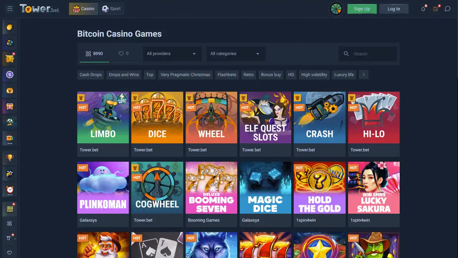 Tower.bet Casino screenshot 2