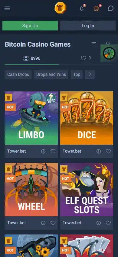 Tower.bet Casino screenshot 5