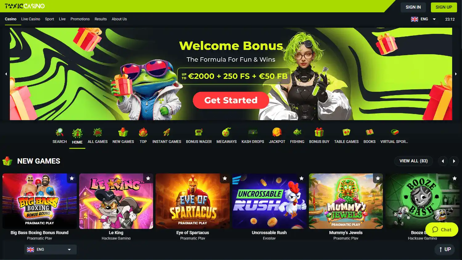 Toxi Casino screenshot 1