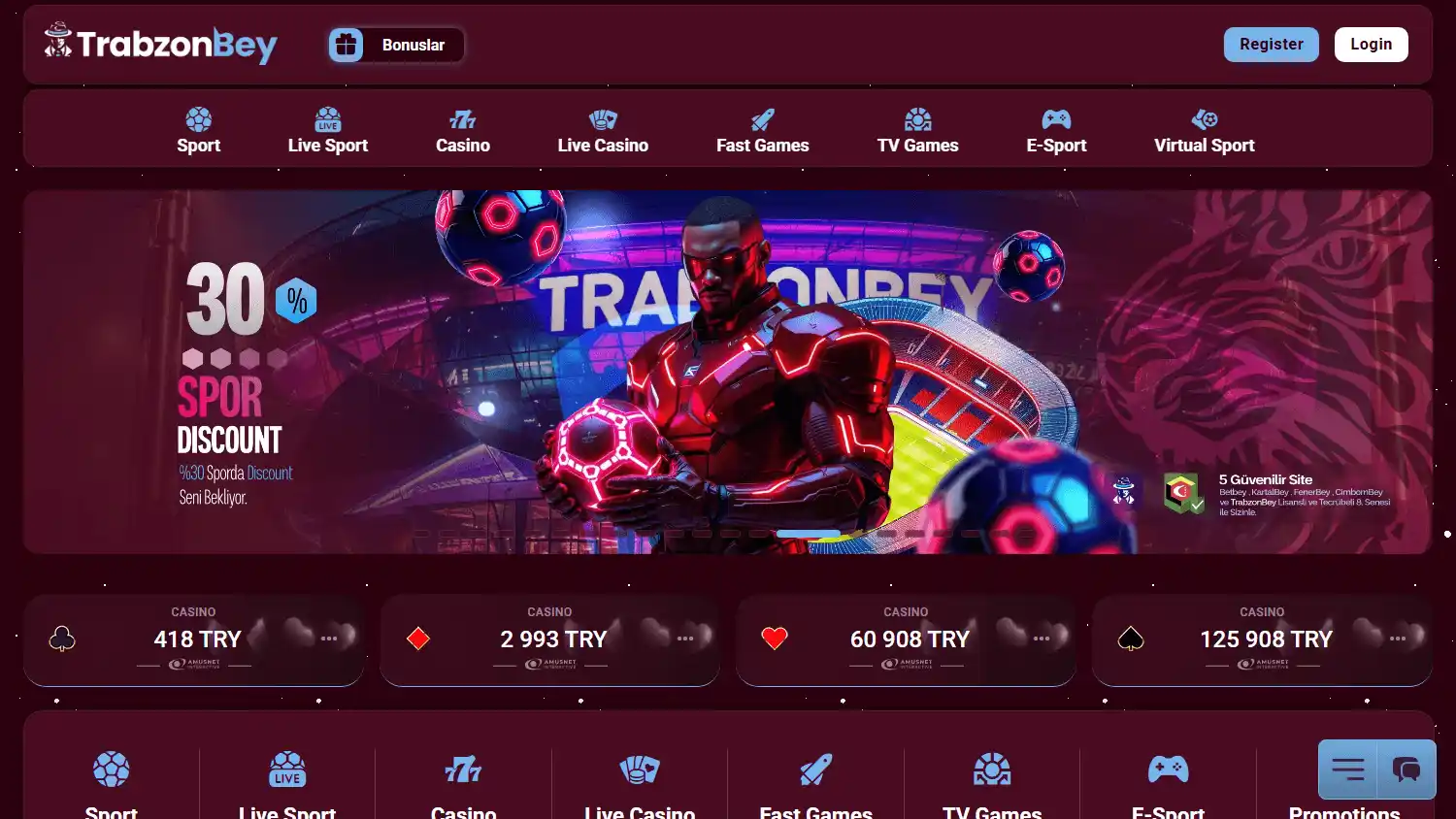 TrabzonBey Casino screenshot 1