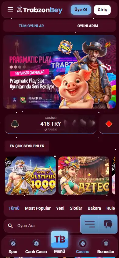 TrabzonBey Casino screenshot 5