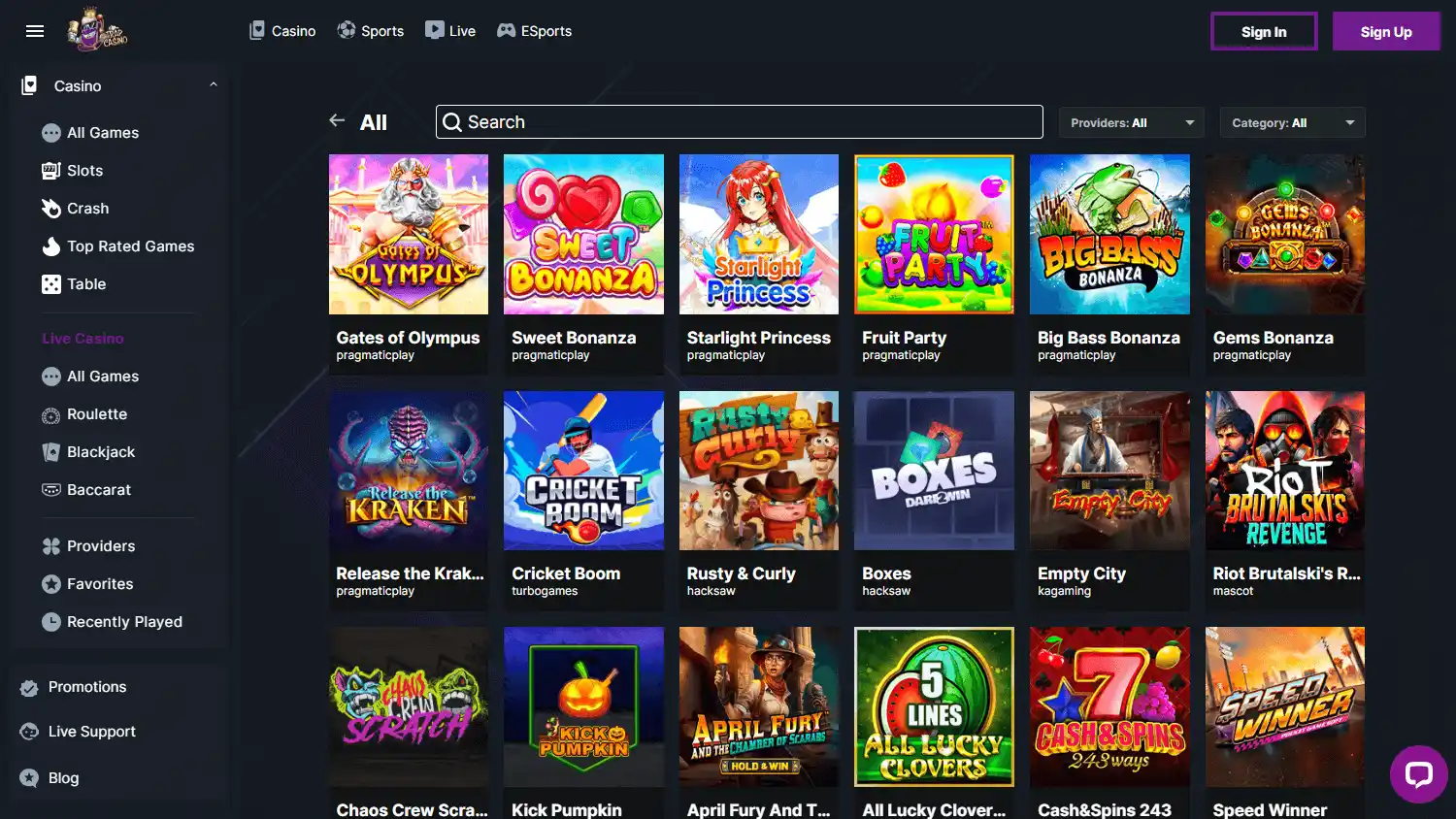 TrapCasino screenshot 2