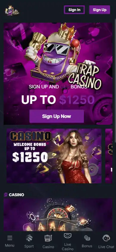 TrapCasino screenshot 4