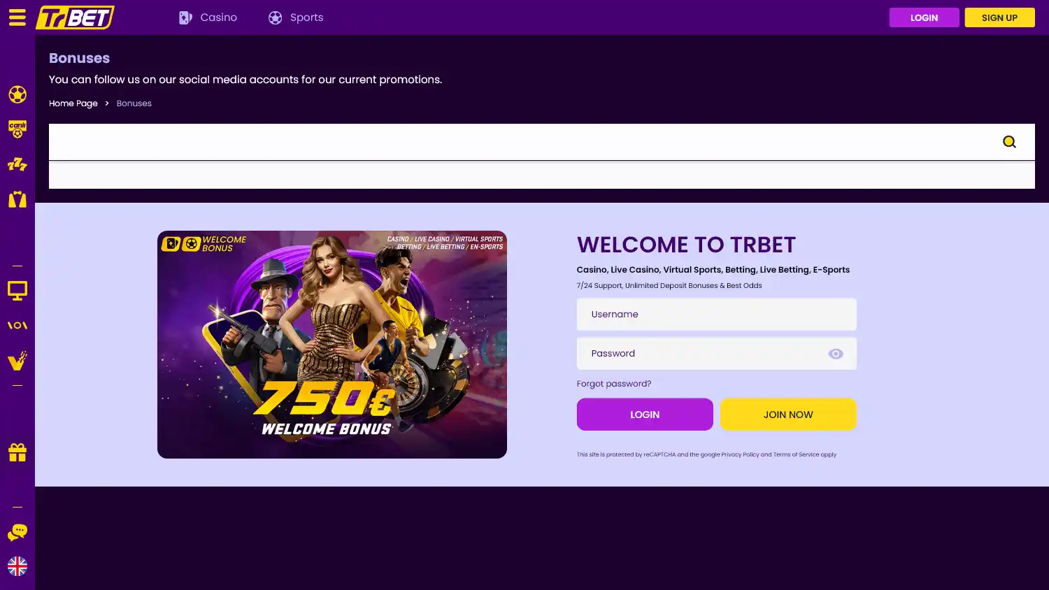 TrBet Casino screenshot 1
