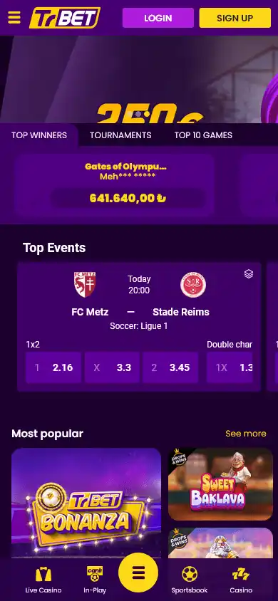 TrBet Casino screenshot 2