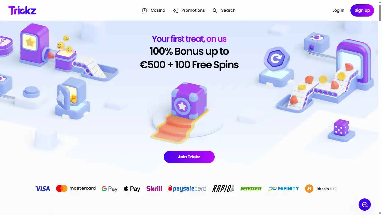Trickz Casino screenshot 1