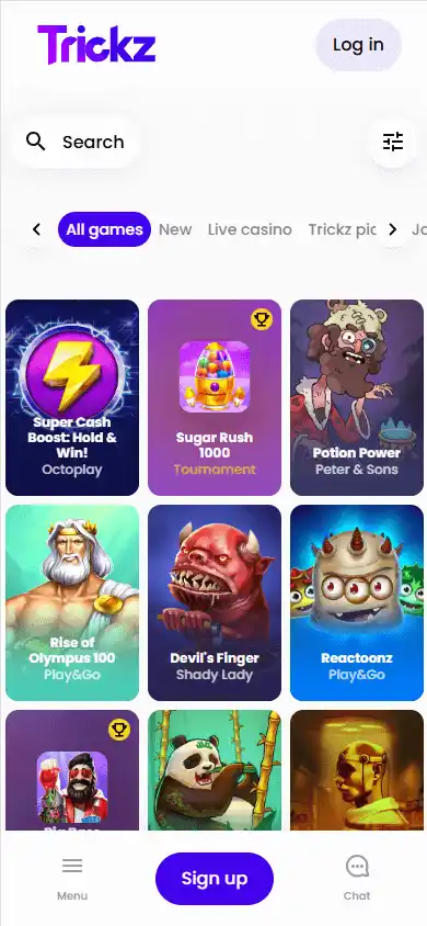 Trickz Casino screenshot 5