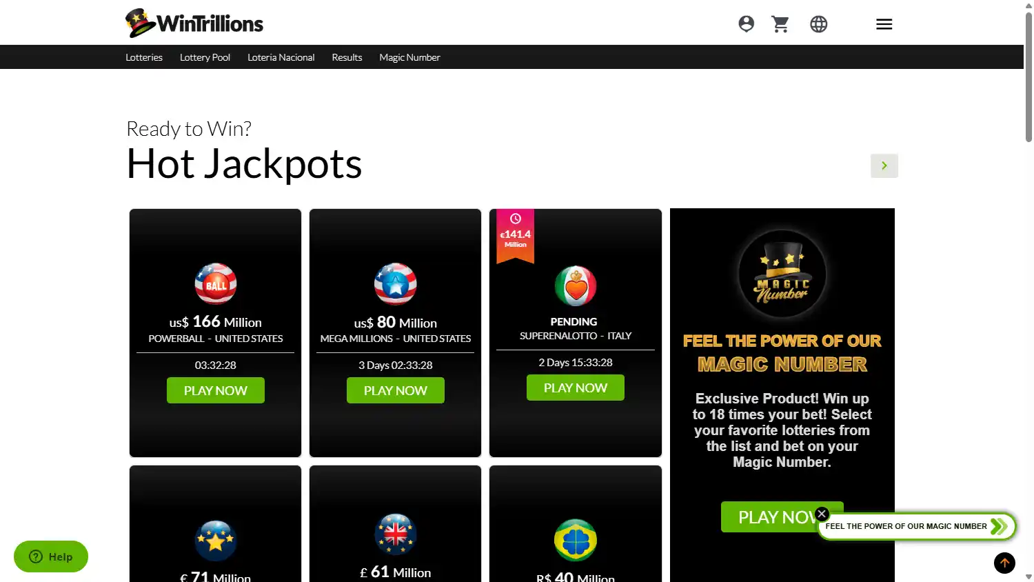 Trillonario Casino screenshot 1