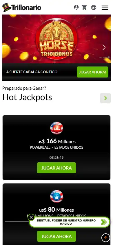 Trillonario Casino screenshot 3