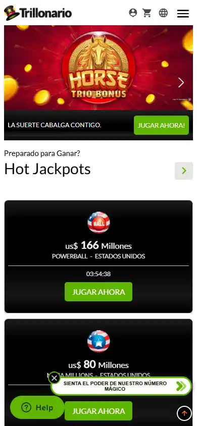 Trillonario Casino screenshot 3