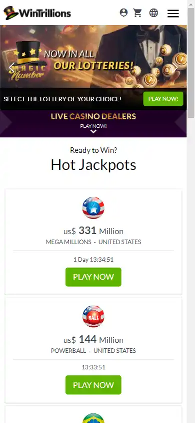 Trillonario Casino screenshot 3