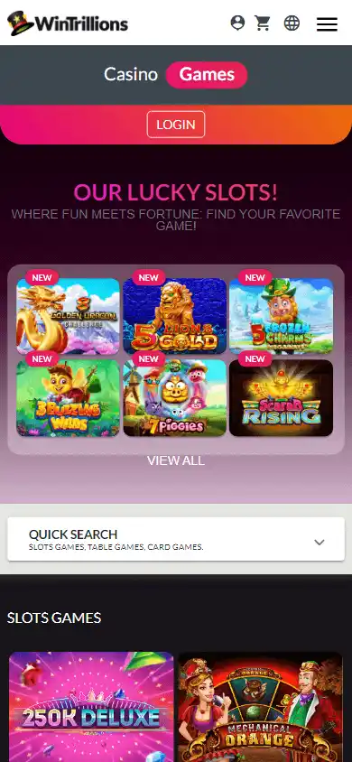 Trillonario Casino screenshot 4