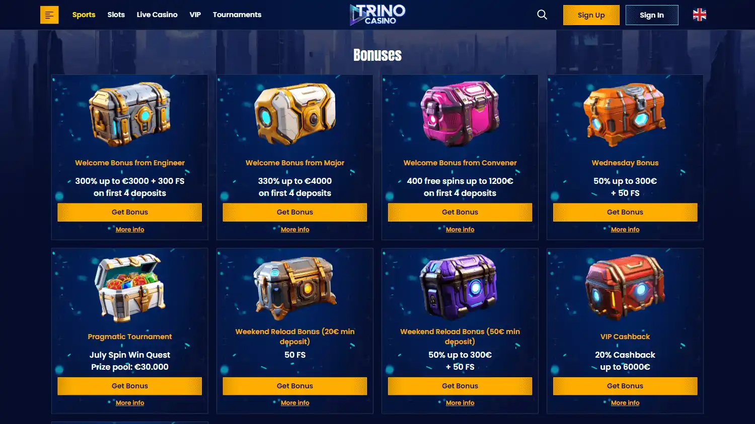 Trino Casino screenshot 3