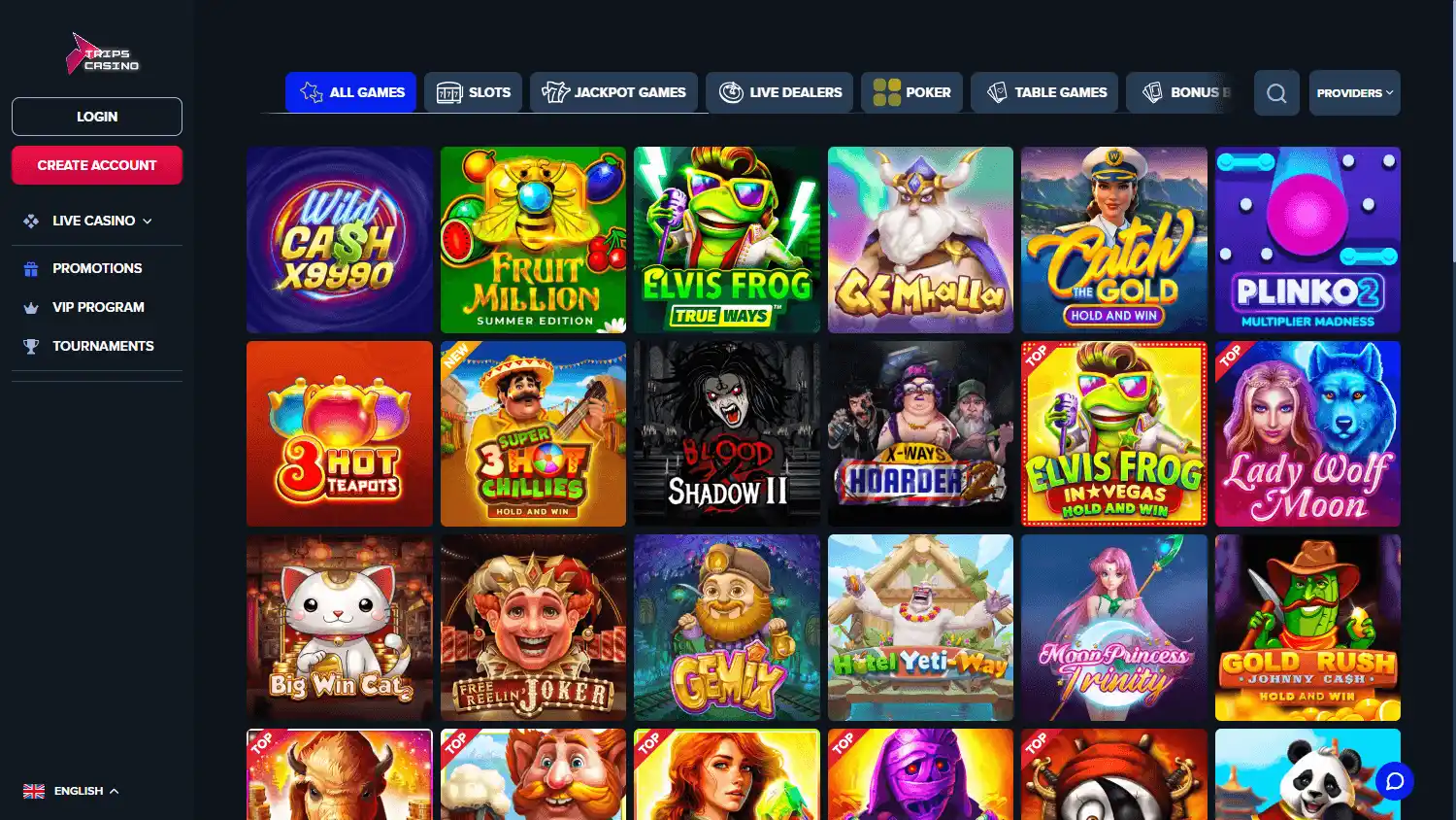 Trips Casino screenshot 2