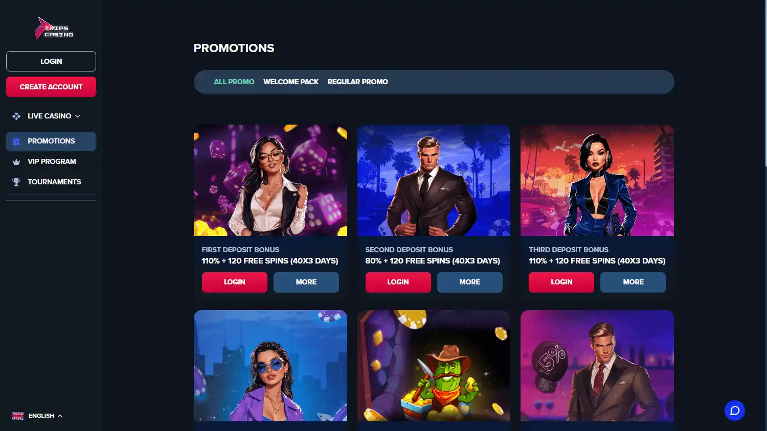 Trips Casino screenshot 3