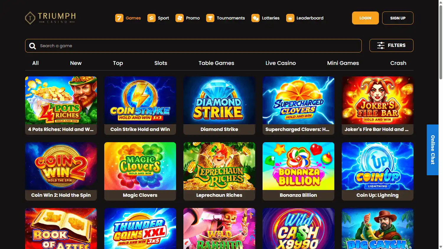 Triumph Casino screenshot 2
