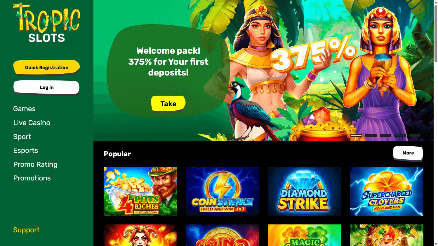 Tropic Slots Casino screenshot 1