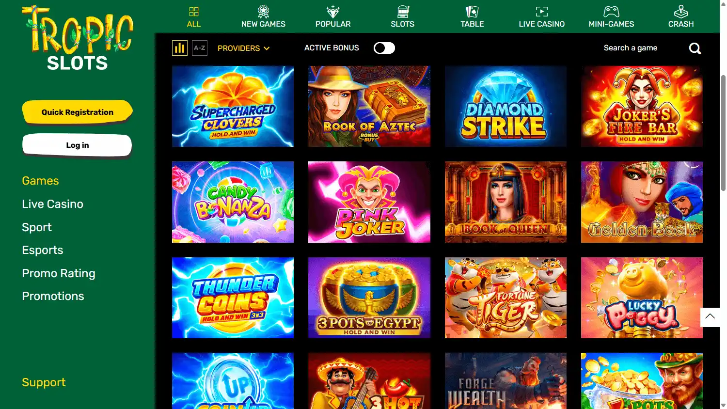 Tropic Slots Casino screenshot 2