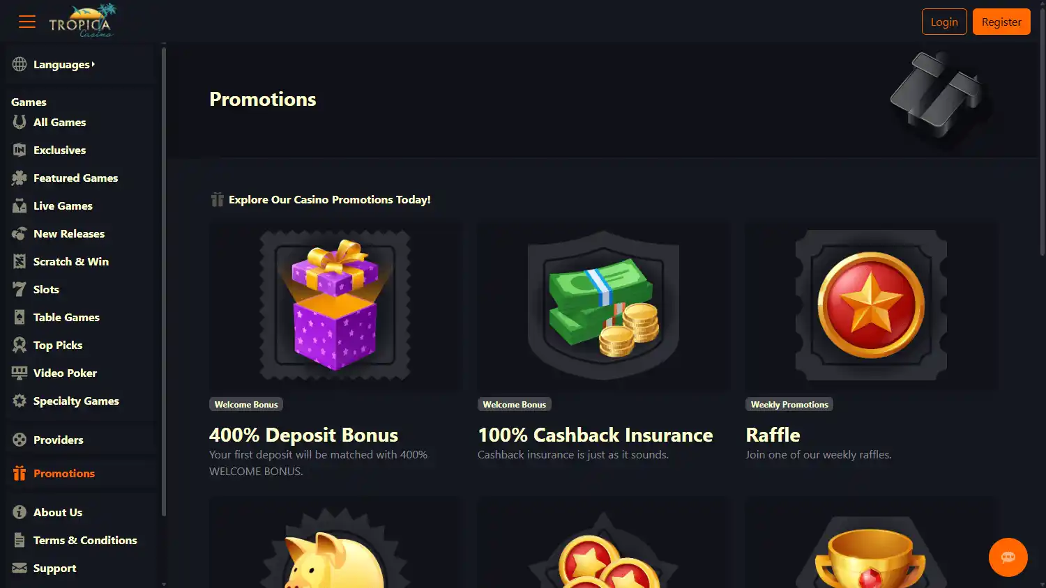 Tropica Casino screenshot 3