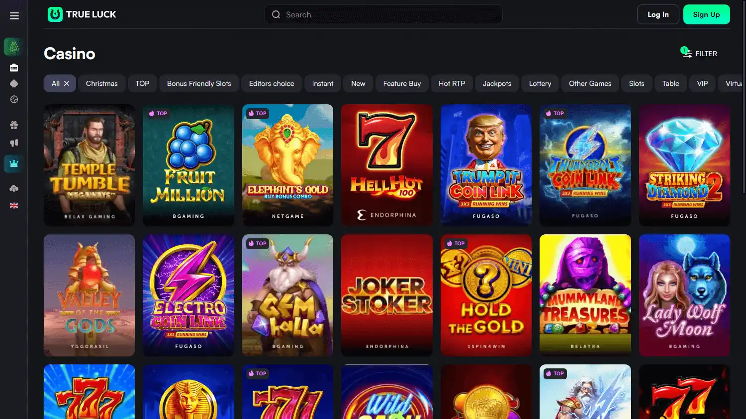 TrueLuck Casino screenshot 2