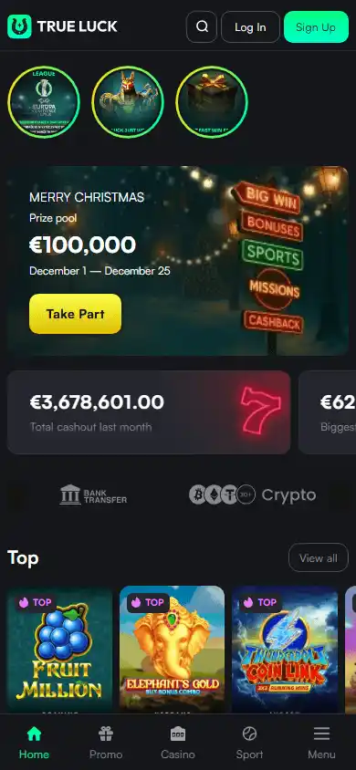 TrueLuck Casino screenshot 4
