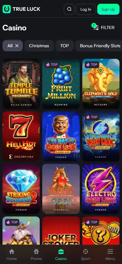 TrueLuck Casino screenshot 5