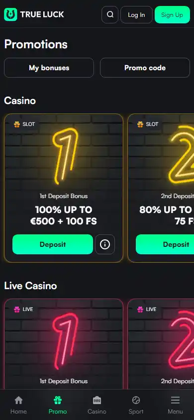 TrueLuck Casino screenshot 6