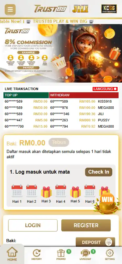 Trust88 Casino screenshot 2