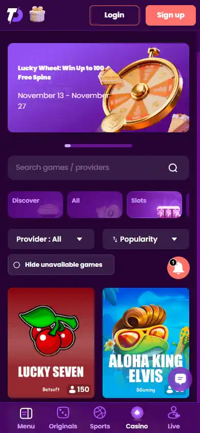 TrustDice Casino screenshot 5