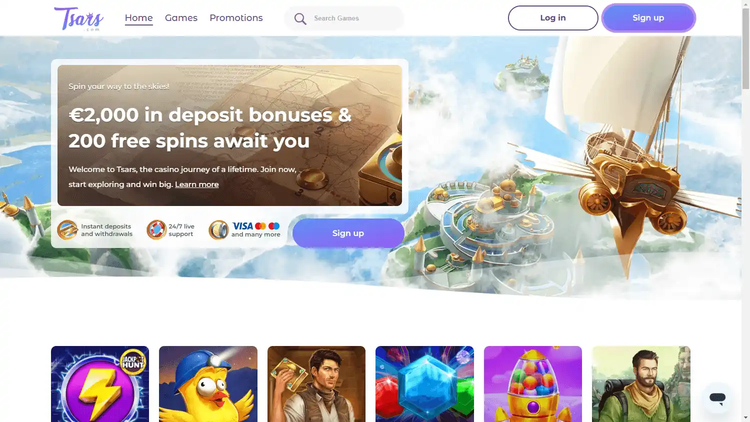 Tsars Casino screenshot 1