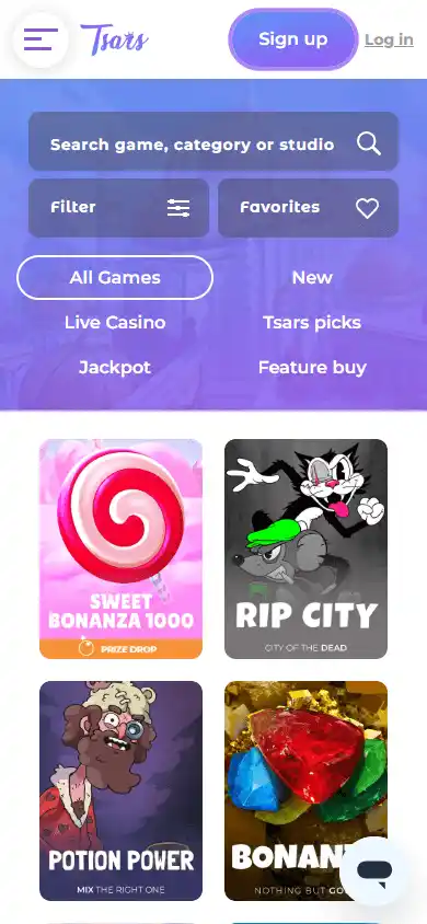 Tsars Casino screenshot 5