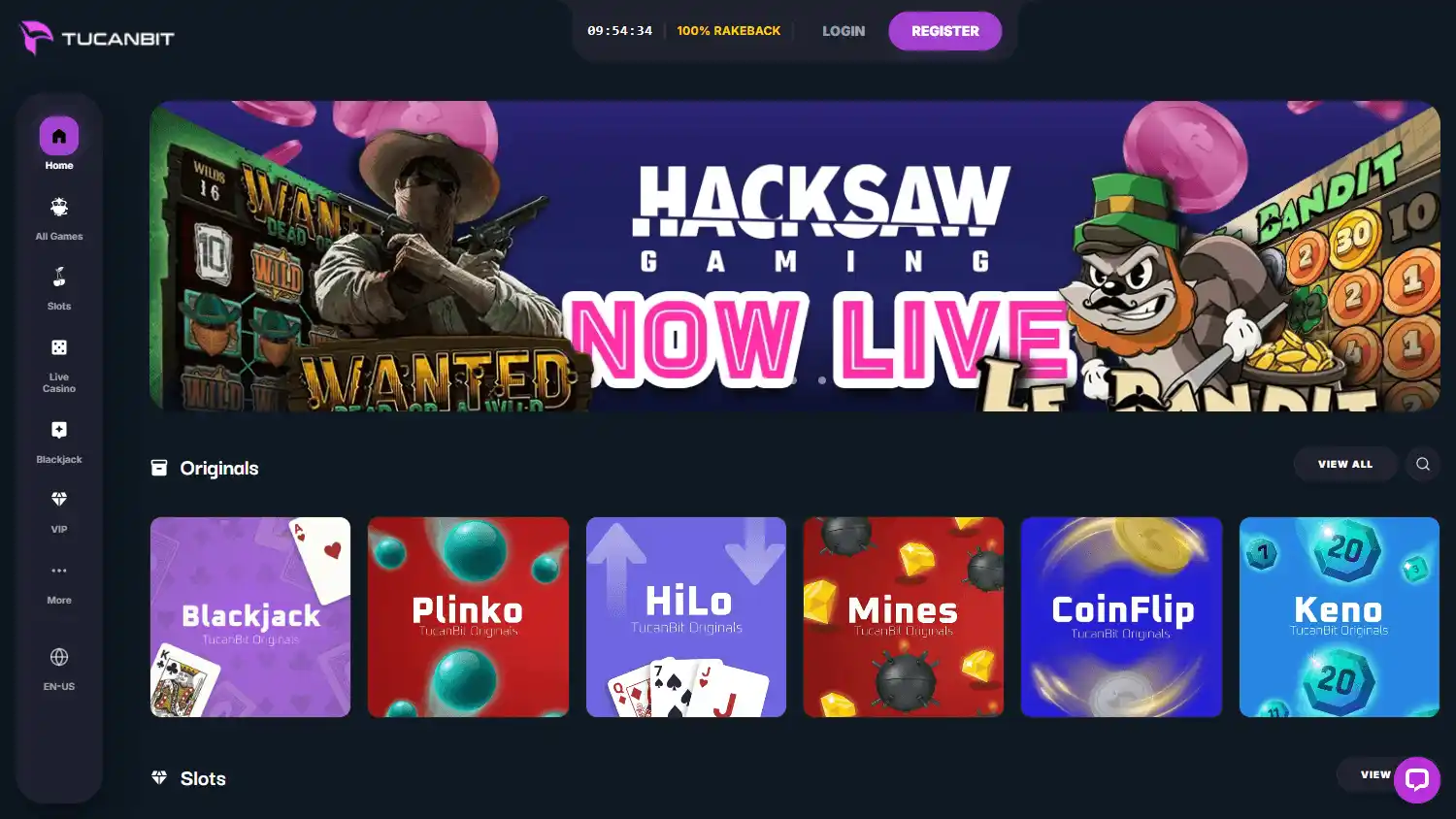 TucanBit Casino screenshot 1