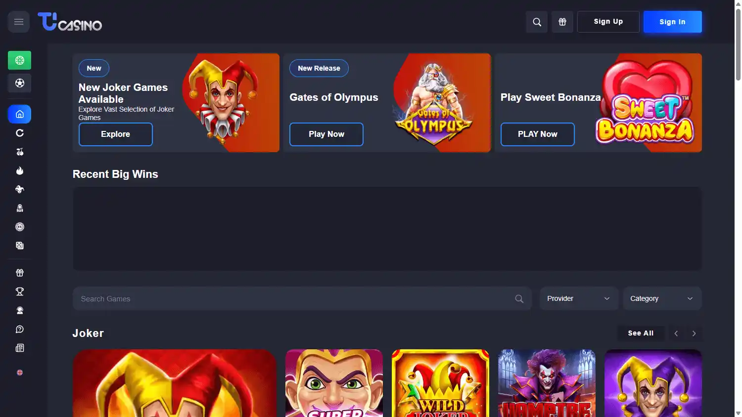 TuCasino screenshot 1