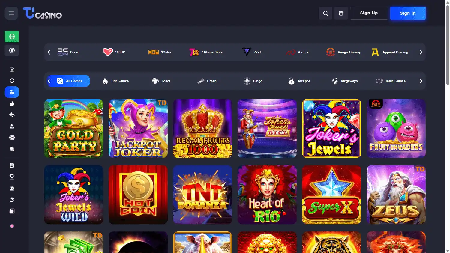 TuCasino screenshot 2