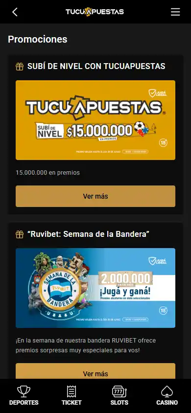 TucuApuestas Casino screenshot 6