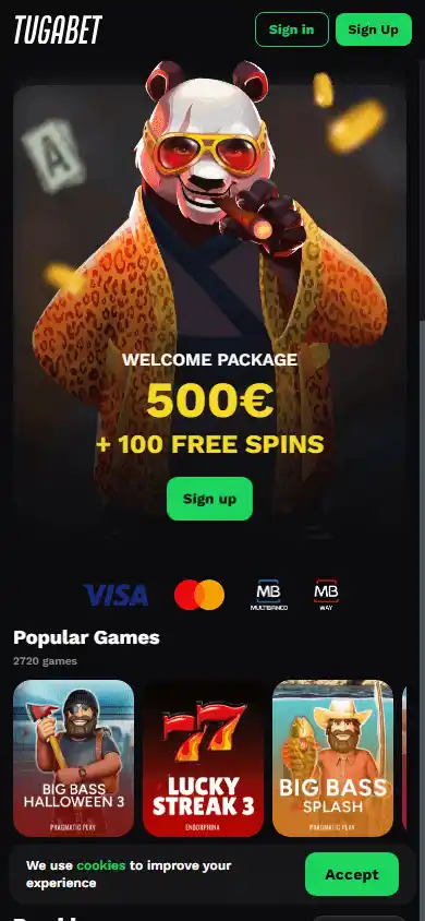 Tugabet Casino screenshot 3