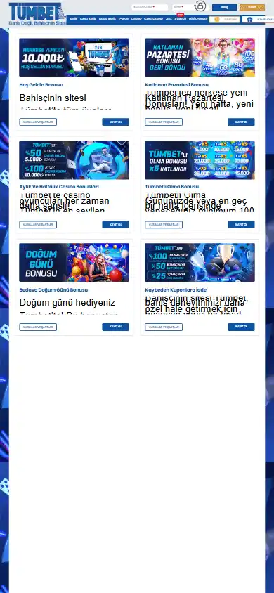 Tumbet Casino screenshot 6