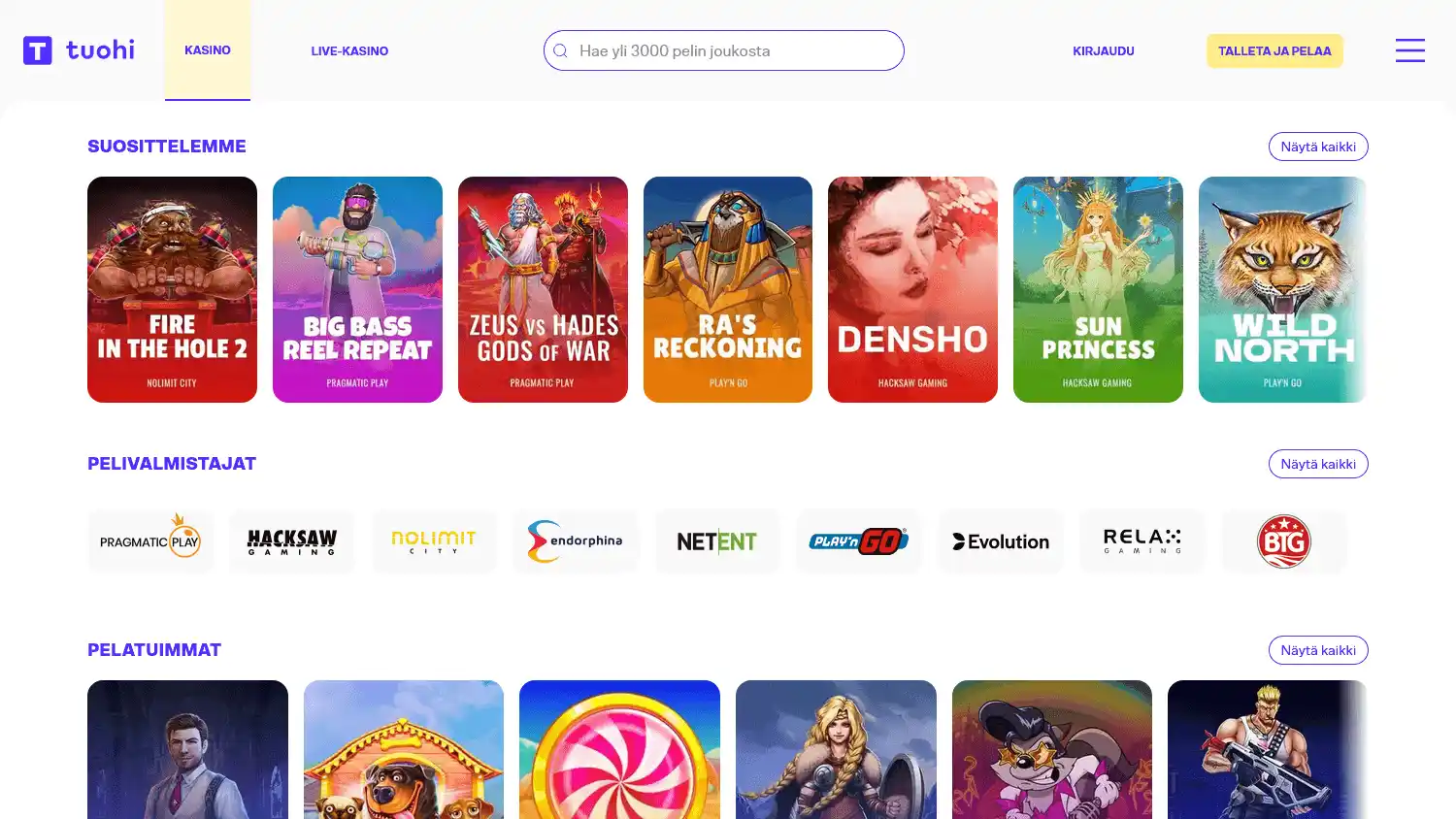 Tuohi Casino screenshot 2