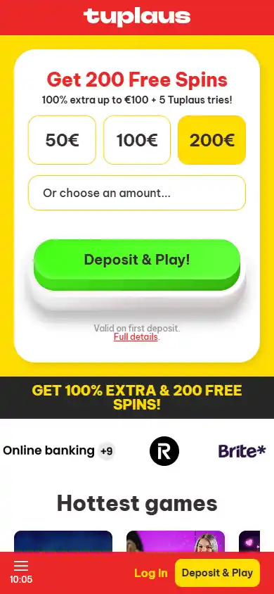 Tuplaus Casino screenshot 4
