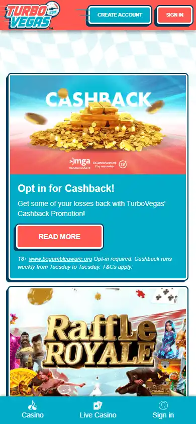 Turbo Vegas Casino screenshot 6