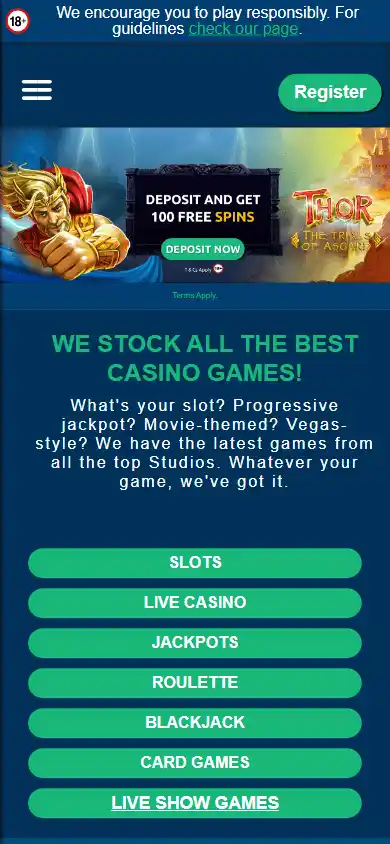 Turbonino Casino DE screenshot 5